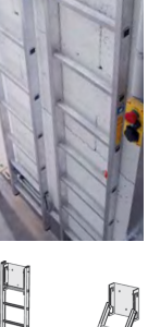 Drabinka Pit ladder-type A with safety switch. 3.6