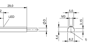 BMF 307K-PS-C-2-PU-02 Czujnik BALLUFF