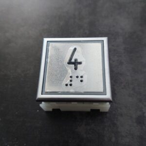 1000117514 Button SMC-BST LED "4" ilum.blue Thyssen